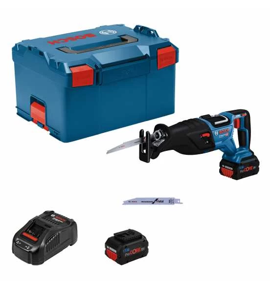 Bosch Akku-Säbelsäge BITURBO GSA 18V-28, 2 Akku ProCORE18V 5.5Ah, Ladegerät Und L-BOXX 3 Bosch Akku-Säbelsäge BITURBO GSA 18V-28, 2 Akku ProCORE18V 5.5Ah, Ladegerät Und L-BOXX