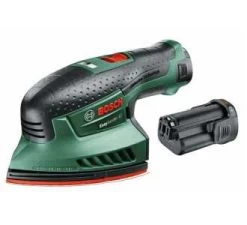 Bosch Akku-Multischleifer EasySander 12, Mit 2 X Akkupacks PBA 12 V 2,5 Ah O-B
