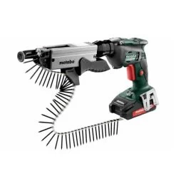 Metabo Akku-Schrauber SE 18 LTX 6000 + Schrauber-Magazin SM 5-55 + Akku, 18 V Li-Ion, 2 X 2 Ah + Kunststoffkoffer + ASC 55