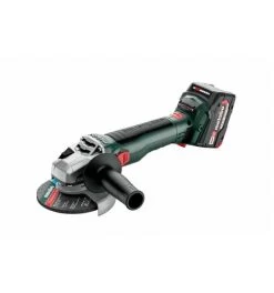 Metabo Akku-Winkelschleifer W 18 LT BL 11-125, MetaBOX 165 L, 18V 2x4Ah Li-Power + ASC 55