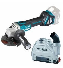 Makita Akku-Winkelschleifer 18V, 125 Mm, Inkl. Zubehör, MAKPAC Gr. 4 (ohne Akku, Ohne Ladegerät)