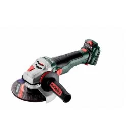 Metabo Akku-Winkelschleifer WVB 18 LTX BL 15-150 Quick, Mit Bremse, Drehzahlregelung, Schnellspannmutter, Drehbarem Akkupack , MetaBOX 165 L