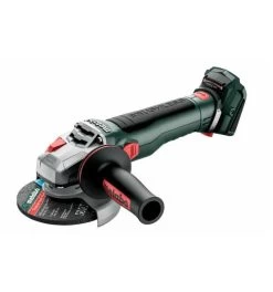 Metabo Akku-Winkelschleifer WB 18 LT BL 11-125 Quick, Mit Bremse, Schnellspannmutter, Drehbarem Akkupack, Karton