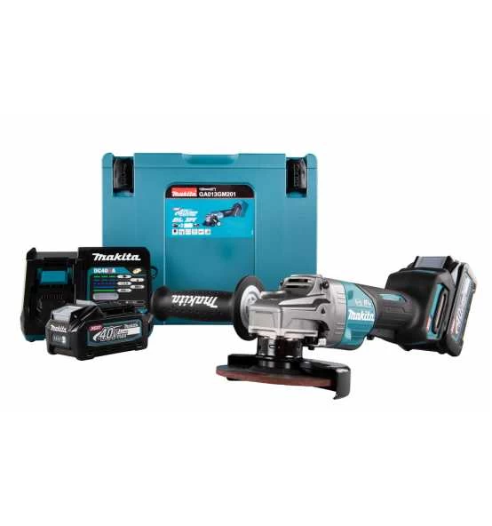 Makita Akku-Winkelschleifer XGT, 40V Max., 125 Mm, Akku, Ladegerät, MAKPAC Gr. 4, Inkl. Zubehör 15 Makita Akku-Winkelschleifer XGT, 40V Max., 125 Mm, Akku, Ladegerät, MAKPAC Gr. 4, Inkl. Zubehör – Bild 13