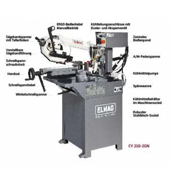 ELMAG Gehrungs-Bandsägemaschine Modell CY210-2GN 4 ELMAG Gehrungs-Bandsägemaschine Modell CY210-2GN – Bild 2