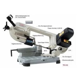 ELMAG Metall-Bandsägemaschine TB 150 Vario 6 ELMAG Metall-Bandsägemaschine TB 150 Vario -Fachgeschäft für Elektrowerkzeuge bandsaegemaschine 550661 czm