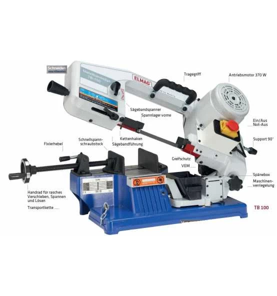 ELMAG Metall-Bandsägemaschine TB 100 4 ELMAG Metall-Bandsägemaschine TB 100 – Bild 2