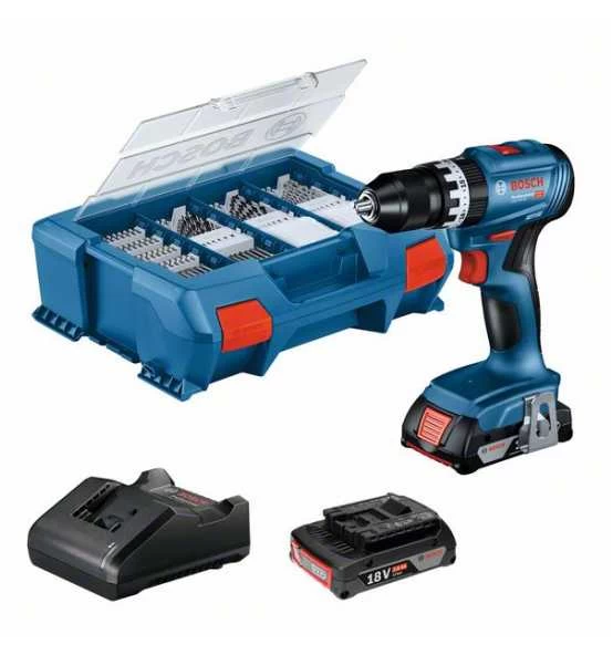 Bosch Akku-Bohrschrauber GSB 18V-45, 2 Akku GBA 18V 2.0Ah, Ladegerät Und L-CASE, 82-tlg. Zubehörset 3 Bosch Akku-Bohrschrauber GSB 18V-45, 2 Akku GBA 18V 2.0Ah, Ladegerät Und L-CASE, 82-tlg. Zubehörset