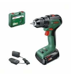 Bosch Akku-Zweigang-Bohrschrauber UniversalDrill 18V-60: 1 Akkupack, Ladegerät, Zubehör, Tragekoffer -Fachgeschäft für Elektrowerkzeuge bosch akku bohrschrauber 1473021 czm