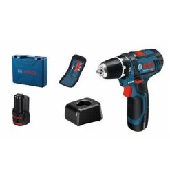 Bosch Akku-Bohrschrauber Aktionsset GSR 12V-15 (2x2.0Ah; GAL 12V-20; 10AC;CC)