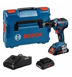 Bosch Akku-Bohrschrauber GSR 18V-55, 2 X Akku, Ladegerät, L-BOXX