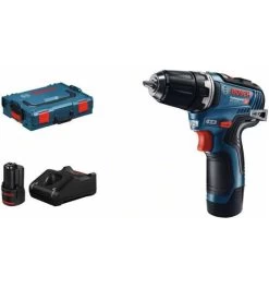 Bosch Akku-Bohrschrauber GSR 12V-35, 2 X Akku, Ladegerät, L-BOXX