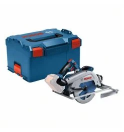 Bosch Akku-Handkreissäge BITURBO GKS 18V-68 GC, Kreissägeblatt, Anschlag, L-BOXX Mit Einlage