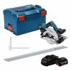 Bosch Akku-Kreissäge GKS 18V-57 G + FSN 1400, 2x Akku, L-BOXX