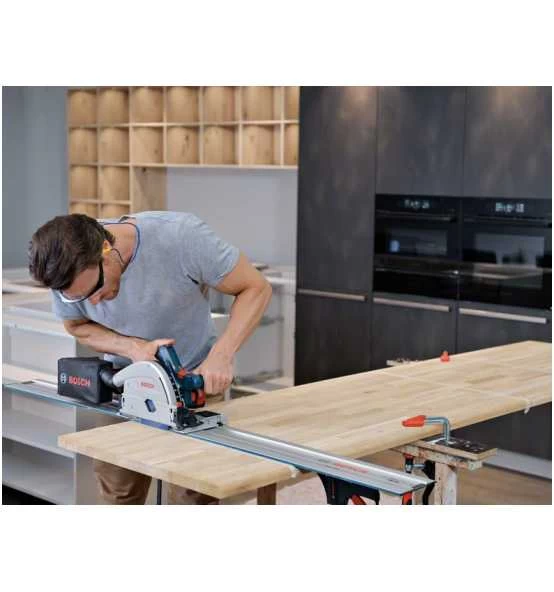 Bosch Akku-Tauchsäge BITURBO GKT 18V-52 GC, 1 X Kreissägeblatt, 2 X Akku, Ladegerät, Zubehör, L-BOXX 10 Bosch Akku-Tauchsäge BITURBO GKT 18V-52 GC, 1 X Kreissägeblatt, 2 X Akku, Ladegerät, Zubehör, L-BOXX – Bild 8