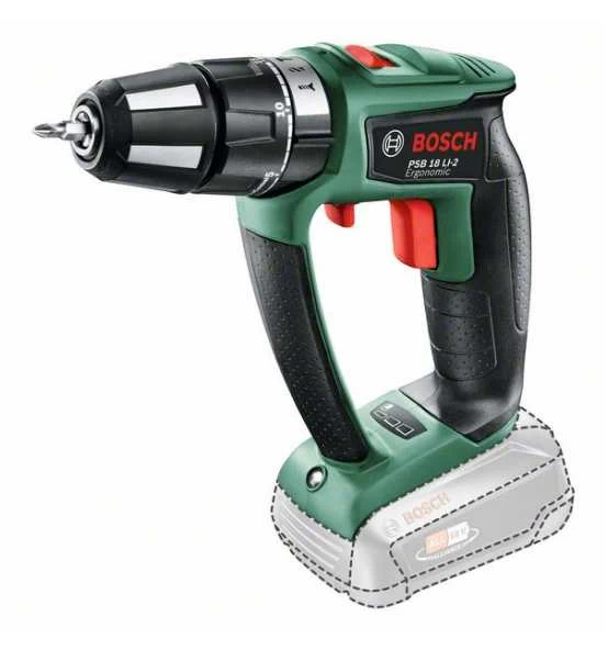 Bosch Akku-Zweigang-Schlagbohrschrauber PSB 18 LI-2 Ergonomic, Ohne Akku Und Ladegerät 3 Bosch Akku-Zweigang-Schlagbohrschrauber PSB 18 LI-2 Ergonomic, Ohne Akku Und Ladegerät