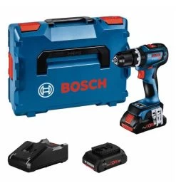 Bosch Akku-Schlagbohrschrauber GSB 18V-90 C, 2 Akku ProCORE18V 4.0Ah, Ladegerät Und L-BOXX