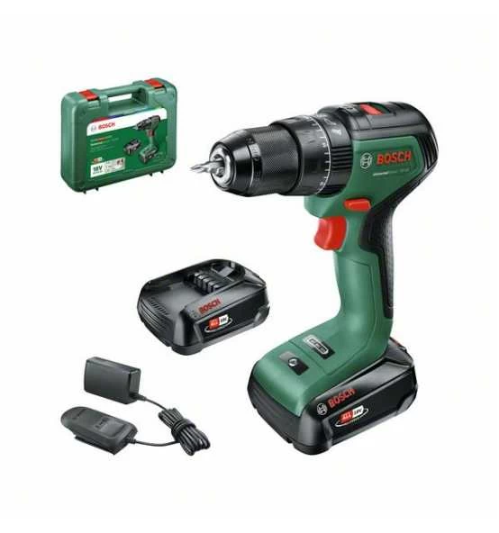 Bosch Akku-Zweigang-Schlagbohrschrauber UniversalImpact 18V-60: 2 X Akku-Pack, Ladegerät, Zubehör, Tragekoffer 5 Bosch Akku-Zweigang-Schlagbohrschrauber UniversalImpact 18V-60: 2 X Akku-Pack, Ladegerät, Zubehör, Tragekoffer – Bild 3