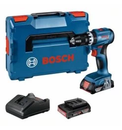 Bosch Akku-Schlagbohrschrauber GSB 18V-45, Mit 2 X 2.0Ah Li-Ion Akku, L-BOXX