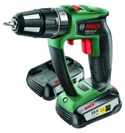 Bosch Akku-Zweigang-Schlagbohrschrauber PSB 18 LI-2 Ergonomic, Mit 2 X PBA 18V 2.5 Ah