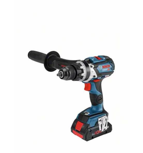 Bosch Akku-Schlagbohrschrauber GSB 18V-110 C, 2 X Akku GBA, Ladegerät, Zusatzhandgriff, L-BOXX 4 Bosch Akku-Schlagbohrschrauber GSB 18V-110 C, 2 X Akku GBA, Ladegerät, Zusatzhandgriff, L-BOXX – Bild 2