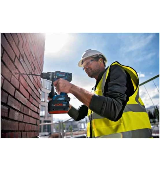 Bosch Akku-Schlagbohrschrauber GSB 18V-150 C, 2 X Akku, Ladegerät, Zubehör, L-BOXX Mit Einlage 5 Bosch Akku-Schlagbohrschrauber GSB 18V-150 C, 2 X Akku, Ladegerät, Zubehör, L-BOXX Mit Einlage – Bild 3