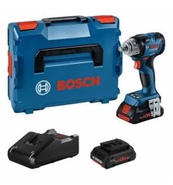 Bosch Akku-Drehschlagschrauber GDS 18V-330 HC, Incl. L-BOXX, 2 X Akku, Schnellladegerät, Blue Tooth Modul