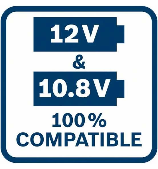 Bosch Akku-Drehschlagschrauber GDR 12V-105, Mit 2 X 2,0 Ah Li-Ion Akku, L-BOXX 10 Bosch Akku-Drehschlagschrauber GDR 12V-105, Mit 2 X 2,0 Ah Li-Ion Akku, L-BOXX – Bild 8