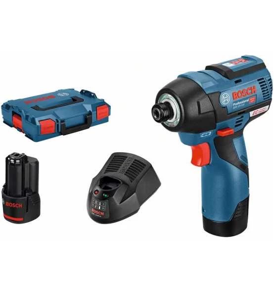 Bosch Akku-Drehschlagschrauber GDR 12V-110, 2 X Akku GBA, Ladegerät, L-BOXX Mit Einlagen 3 Bosch Akku-Drehschlagschrauber GDR 12V-110, 2 X Akku GBA, Ladegerät, L-BOXX Mit Einlagen