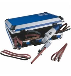 PFERD 33-tlg. Bandschleifer UBS 5/100 230 V Im Set Mit Schleifbändern Länge 520 Mm, Und Zubehör