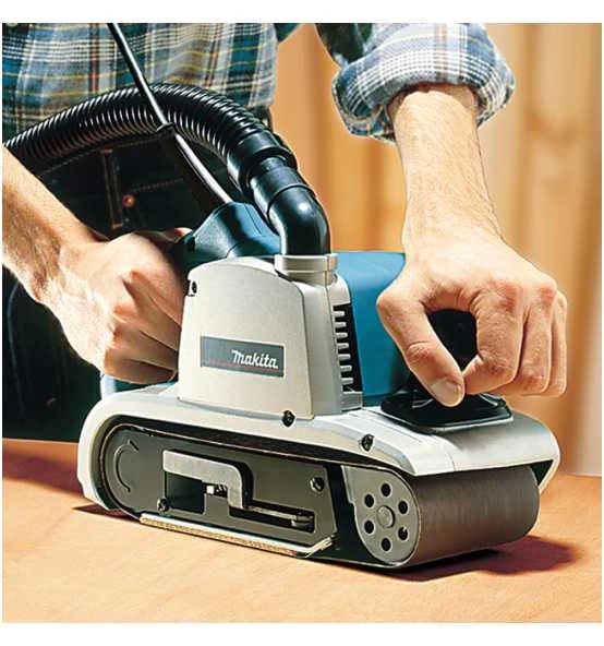 Makita Bandschleifer 1.200 W, 500 M/min, 100 Mm, Incl. Zubehör, MAKPAC Gr. 3 4 Makita Bandschleifer 1.200 W, 500 M/min, 100 Mm, Incl. Zubehör, MAKPAC Gr. 3 – Bild 2