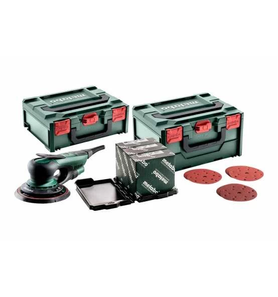Metabo Exzenterschleifer SXE 150-2.5 BL Set, Mit MetaBOX Schleifmittel-Set "multi-hole", 150 Mm, Für Holz Und Metall, MetaBOX 215 3 Metabo Exzenterschleifer SXE 150-2.5 BL Set, Mit MetaBOX Schleifmittel-Set "multi-hole", 150 Mm, Für Holz Und Metall, MetaBOX 215