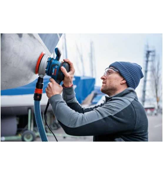 Bosch Exzenterschleifer GEX 40-150, Mehrlochschleifblatt C470, Zubehör, Im Karton 5 Bosch Exzenterschleifer GEX 40-150, Mehrlochschleifblatt C470, Zubehör, Im Karton – Bild 3