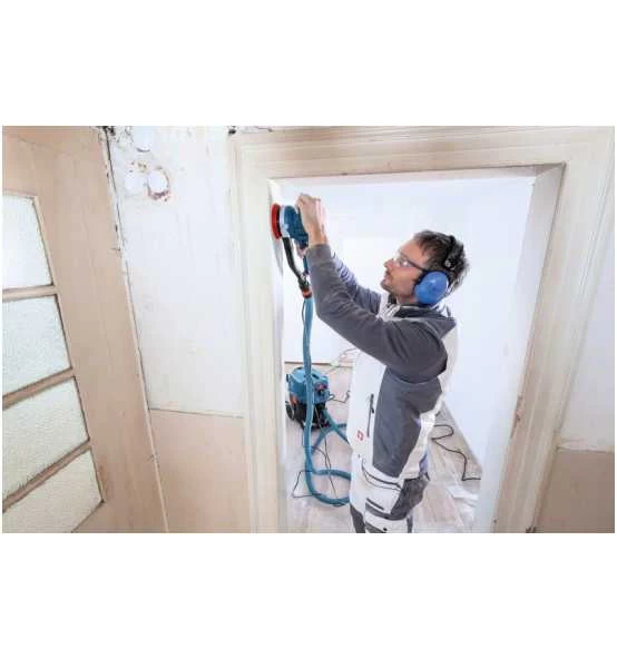 Bosch Exzenterschleifer GET 75-150, L-BOXX, 3 X Schleifblatt M480, Zubehör 7 Bosch Exzenterschleifer GET 75-150, L-BOXX, 3 X Schleifblatt M480, Zubehör – Bild 5