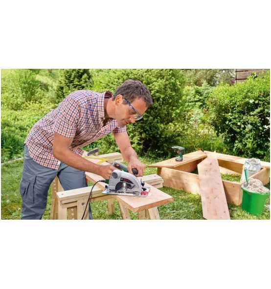 Bosch Handkreissäge PKS 40, Mit Kreissägeblatt Optiline Wood 4 Bosch Handkreissäge PKS 40, Mit Kreissägeblatt Optiline Wood – Bild 2