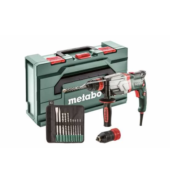 Metabo Multihammer UHEV 2860-2 Quick Set, Mit SDS-plus-Bohrer-/Meißelsatz (10-tlg.), MetaBOX 145 L 3 Metabo Multihammer UHEV 2860-2 Quick Set, Mit SDS-plus-Bohrer-/Meißelsatz (10-tlg.), MetaBOX 145 L