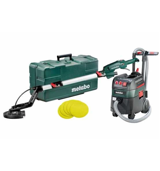 Metabo Set Langhalsschleifer LSV 5-225 Comfort + Allessauger ASR 35 L ACP, Mit 25 Haftschleifblättern P 120, Kunststoffkoffer 3 Metabo Set Langhalsschleifer LSV 5-225 Comfort + Allessauger ASR 35 L ACP, Mit 25 Haftschleifblättern P 120, Kunststoffkoffer