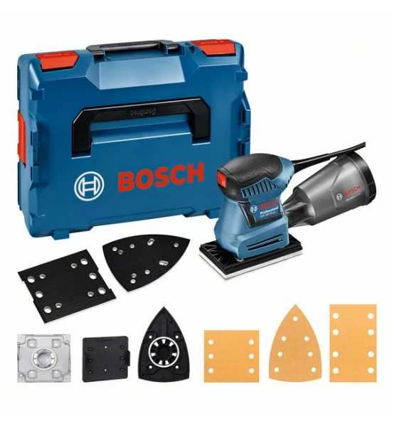 Bosch Schwingschleifer GSS 160 Multi, 3 X Schleifblatt C470, Zubehör, L-BOXX Mit Einlage 3 Bosch Schwingschleifer GSS 160 Multi, 3 X Schleifblatt C470, Zubehör, L-BOXX Mit Einlage
