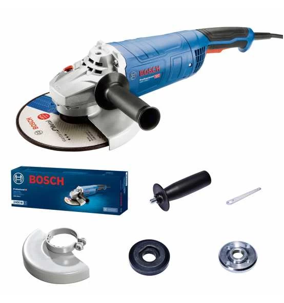 Bosch Winkelschleifer GWS 2400 J, Incl. Zubehör 4 Bosch Winkelschleifer GWS 2400 J, Incl. Zubehör – Bild 2