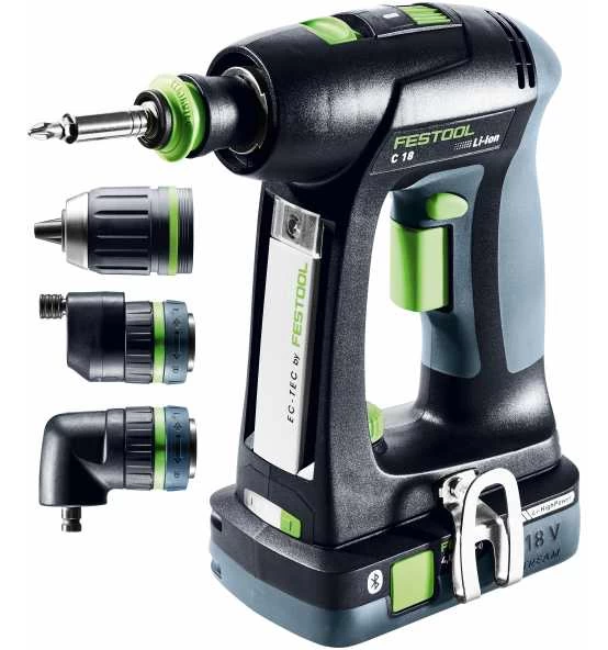 Festool Akku-Bohrschrauber C 18 HPC 4,0 I-Set, Akku-Pack, Ladegerät, Zubehör, Systainer 4 Festool Akku-Bohrschrauber C 18 HPC 4,0 I-Set, Akku-Pack, Ladegerät, Zubehör, Systainer – Bild 2