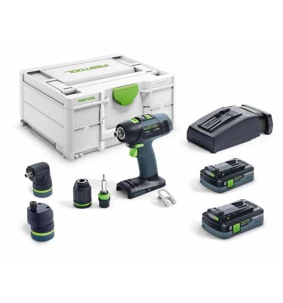 Festool Akku-Bohrschrauber T 18+3 HPC 4,0 I-Set, Akku-Pack, Ladegerät, Zubehör, Systainer 3 Festool Akku-Bohrschrauber T 18+3 HPC 4,0 I-Set, Akku-Pack, Ladegerät, Zubehör, Systainer