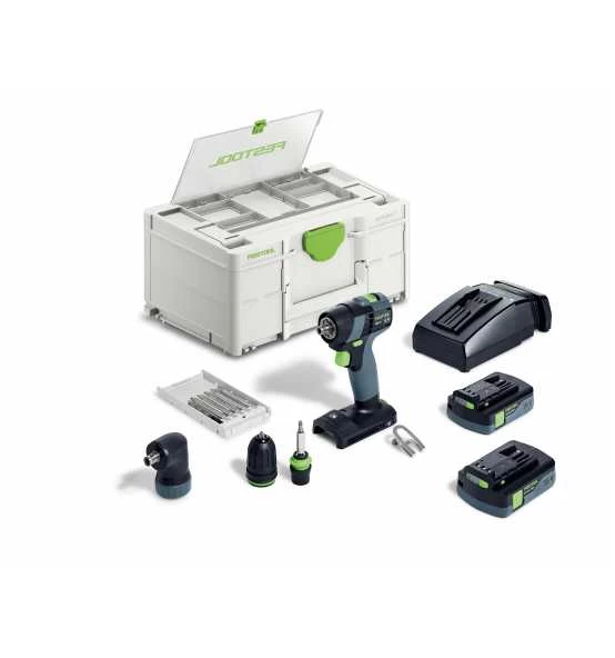 Festool Akku-Bohrschrauber TXS 18 C 3,0-Set, Incl. 2 X Akku, Schnellladegerät, Zubehör 3 Festool Akku-Bohrschrauber TXS 18 C 3,0-Set, Incl. 2 X Akku, Schnellladegerät, Zubehör