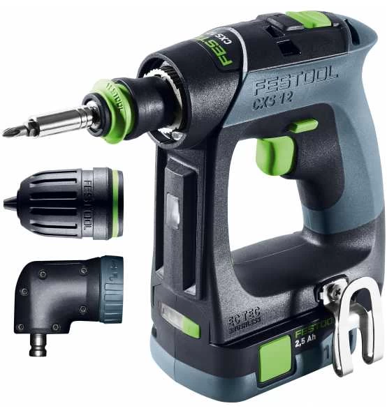 Festool Akku-Bohrschrauber CXS 12 2,5-Set Inkl. 2x 12V 2,5 Ah Akku 4 Festool Akku-Bohrschrauber CXS 12 2,5-Set Inkl. 2x 12V 2,5 Ah Akku – Bild 2