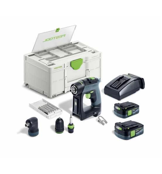 Festool Akku-Bohrschrauber CXS 12 2,5-Set Inkl. 2x 12V 2,5 Ah Akku 3 Festool Akku-Bohrschrauber CXS 12 2,5-Set Inkl. 2x 12V 2,5 Ah Akku
