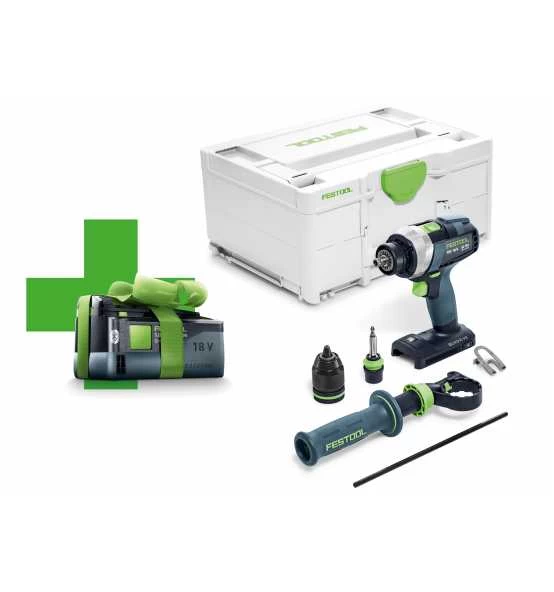Festool Akku-Bohrschrauber TDC 18/4 I-Basic-5,0 QUADRIVE Inkl. 1x 18V 5,0 Ah Akku 3 Festool Akku-Bohrschrauber TDC 18/4 I-Basic-5,0 QUADRIVE Inkl. 1x 18V 5,0 Ah Akku