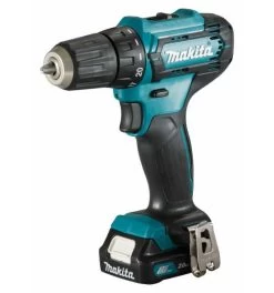 Makita Akku-Bohrschrauber 12V Max., 30 Nm, 0-1.700 Min, Akku, Ladegerät, Zubehör