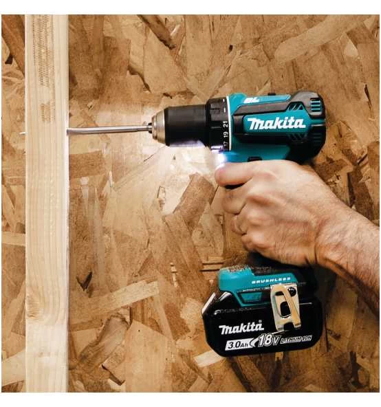 Makita Akku-Bohrschrauber, 18V, 50 Nm, 0-1.900 U/min., Inkl. 2 Akkux BL1830B + Schnellladeger. 4 Makita Akku-Bohrschrauber, 18V, 50 Nm, 0-1.900 U/min., Inkl. 2 Akkux BL1830B + Schnellladeger. – Bild 2