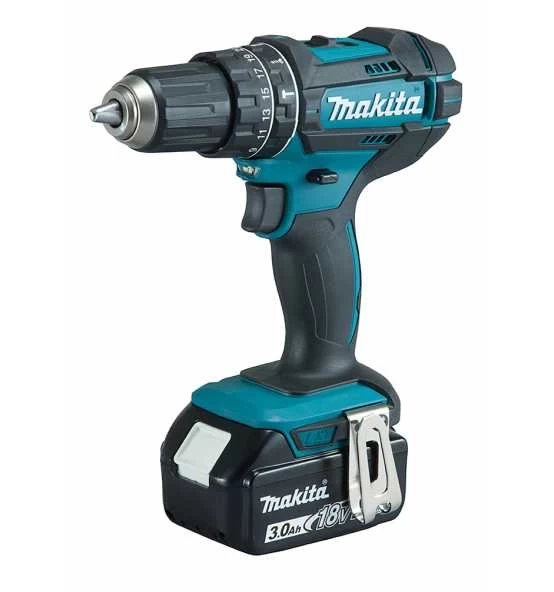 Makita Akku-Schlagbohrschrauber 18V, 18V, 62 Nm, 0-1.900 Min, Akku, Ladegerät, Zubehör, MAKPAC 3 Makita Akku-Schlagbohrschrauber 18V, 18V, 62 Nm, 0-1.900 Min, Akku, Ladegerät, Zubehör, MAKPAC