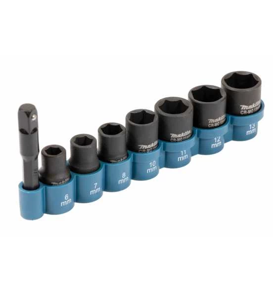 Makita Stecknuss-Set 6-13 Mm Für Schlagschrauber M. 1/4"-Adapter 3 Makita Stecknuss-Set 6-13 Mm Für Schlagschrauber M. 1/4"-Adapter