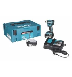Makita Akku-Schlagschrauber 18V, 1/4", 180 Nm, 0-3.600 Min, Akku, Schnellladegerät, MAKPAC, Inkl. Zubehör 30 Makita Akku-Schlagschrauber 18V, 1/4", 180 Nm, 0-3.600 Min, Akku, Schnellladegerät, MAKPAC, Inkl. Zubehör -Fachgeschäft für Elektrowerkzeuge maktia akku schlagschrauber 1465703 czm